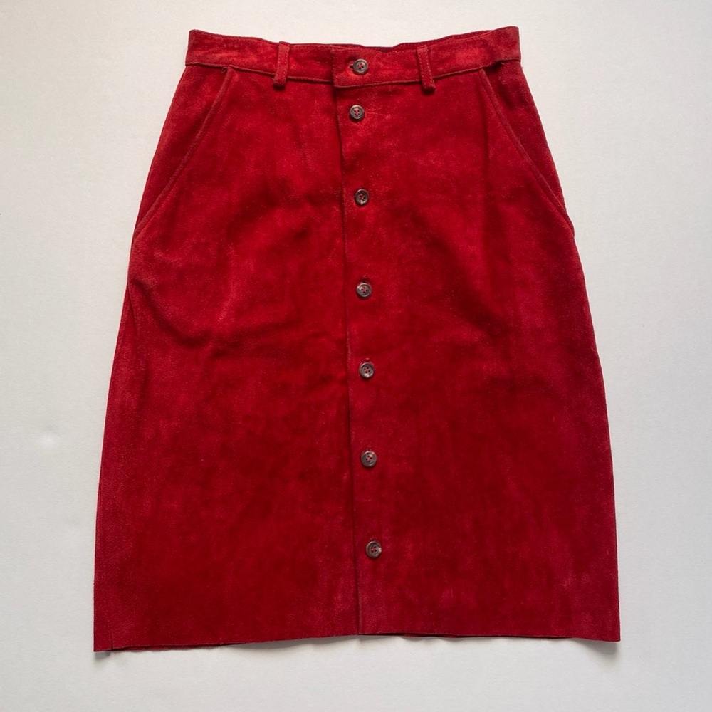Ralph Lauren Vibrant Red Pencil Skirt
